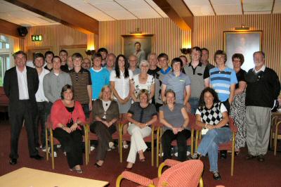 golfers and their hosts